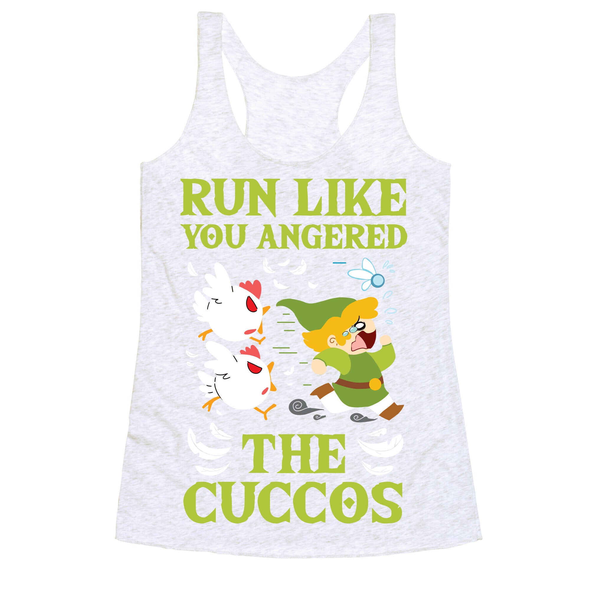 Run Like You Angered The Cuccos Racerback Tank